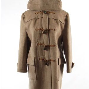 Cool brown wool English Gloverall duffle coat.